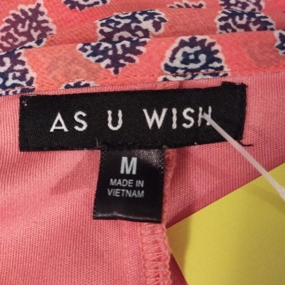 2349 Size Med As U Wish Lined Tunic Top - Picture 7 of 8